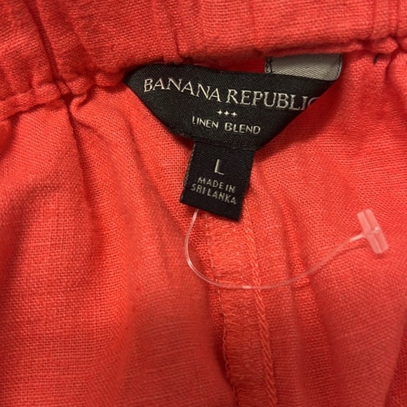 BANANA REPUBLIC LINEN BLEND Women's coral 🌸Shorts - Picture 4 of 4